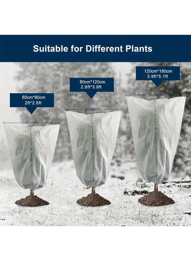 2pcs 70.87x60.63inch Breathable Frost Protection Blankets Outdoor Plant Winter Cover - Image 3